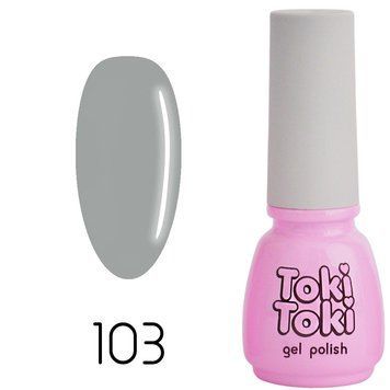Гель-лак Toki Toki 103, 5 мл, сірий TT103 фото
