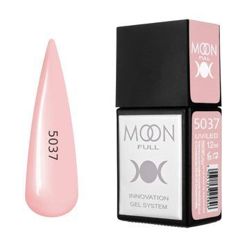 Гель-лак MOON FULL Amazing Color Gel polish №5037 абрикосово-рожевий, 12 мл AMFC5037 фото