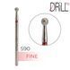 Фреза алмазна DRILL ME №590 Куля 3 мм, червона насічка DRILLME590 фото 1