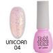 Гель-лак Toki Toki Unicorn UN04, 5 мл, рожевий із золотистими блискітками TTUN04 фото 1