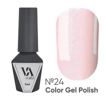 Гель-лак Valeri Color №24 светлый розовый с микроблеском, 6 мл GVA24 фото