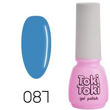 Гель-лак Toki Toki 087, 5 мл, блакитний TT087 фото