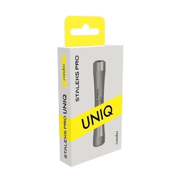 Ручка для змінних робочих частин Staleks Pro Combo UNIQ 10, срібна HPQ-10 фото