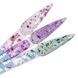 Гель для нарощування LUNAmoon Flower Gel №02, молочний з фіолетовими сухоцвітами, 15 мл FGLM02 фото 3