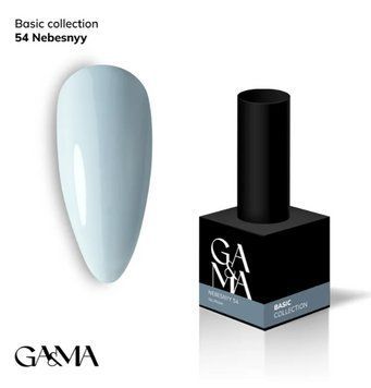 Гель-лак GA&MA Базова колекція 054 небесний, 10 мл GAMA54 фото