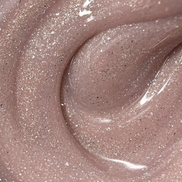 Гель для нарощування LUNAmoon Shimmer gel 09 бежевий з шимером, 15 мл GSLUNA09 фото