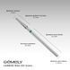 Фреза твердосплавна для випилювання МАКС GA&MA I Cutter for cutting CARBIDE MAX (H31Green), зелена насічка FTFG7 фото 2
