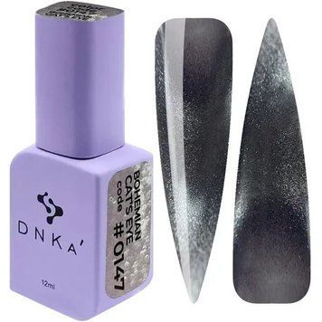 Гель-лак DNKa' Gel Polish Bohemian Cat Eye №147 сіро-фіолетовий з шимером, 12 мл DNKa147 фото