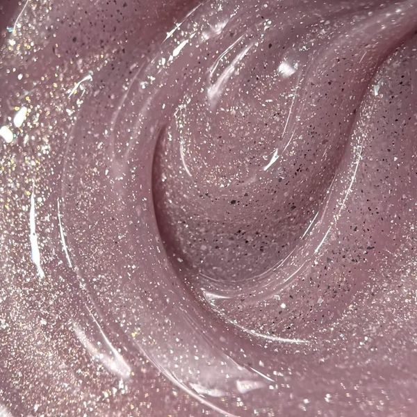 Гель для нарощування LUNAmoon Shimmer gel 10 бежево-рожевий з шимером, 15 мл GSLUNA10 фото