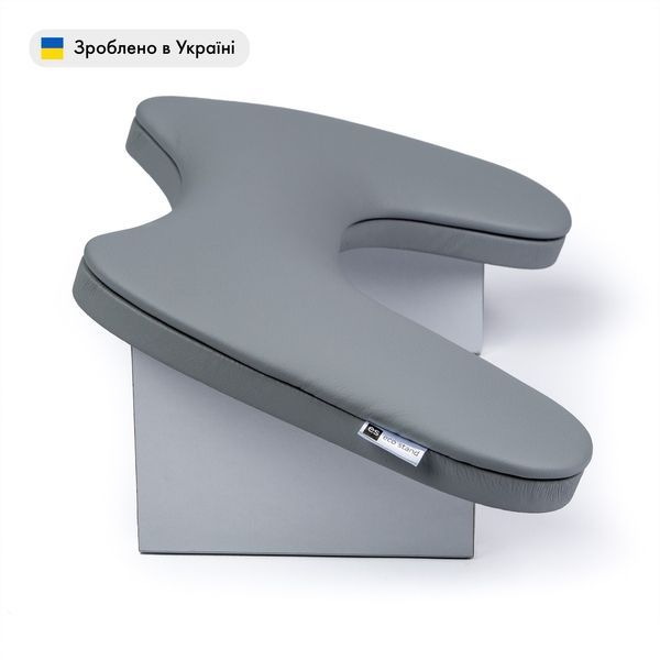 Комфортний підлокітник (підставка) сірий, на дерев'яних ніжках POD13 фото
