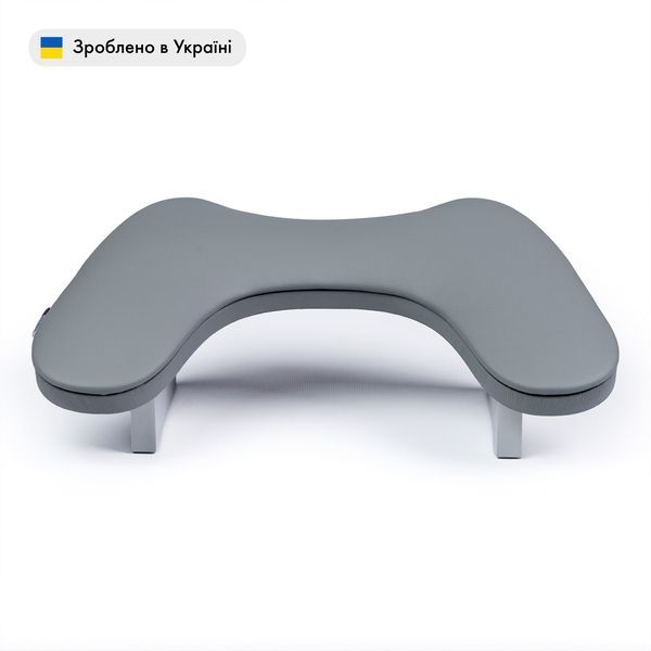 Комфортний підлокітник (підставка) сірий, на дерев'яних ніжках POD13 фото