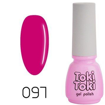 Гель-лак Toki Toki 097, 5 мл, яскраво-малиновий TT097 фото