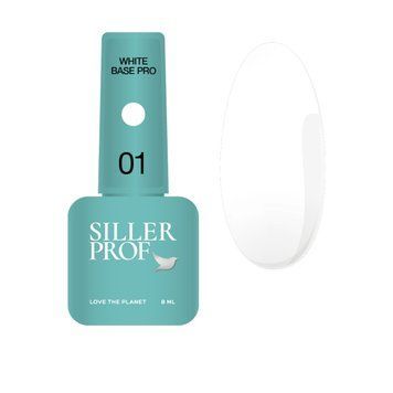 Камуфлююча база Siller White Base Pro, біла 8 мл KBSILWBP фото