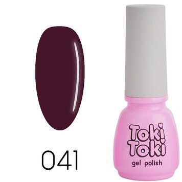 Гель-лак Toki Toki 041, 5 мл, темно-буряковий TT041 фото