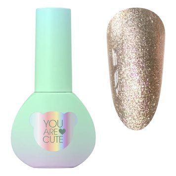 Гель-лак YOU ARE CUTE Color 110 золотистий світловідбиваючий, 5 мл YACC110 фото