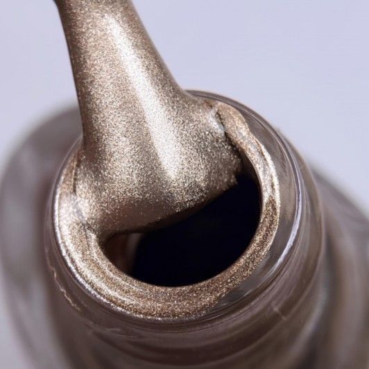Краска-лак для стемпинга DARK Stamping Polish №21 белое золото металлик STICKY, 10 мл DS2110 фото