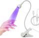 Настільна світлодіодна лампа UV/LED Clip On на прищіпці + usb, біла, 5 Вт LAMPCLIPON01 фото 2