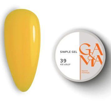 Гель GA&MA Simple Gel 039 желтый, 15 мл GGASI3915 фото