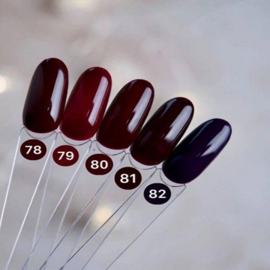 Гель-лак Dark Gel Polish №80 темно-бордовый, 10 мл DGP8010 фото