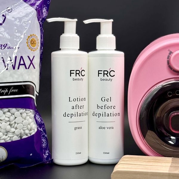 Набор для легкой депиляции Wax Pro 7в1: воскоплав, воск, лосьоны, тальк, шпатели DEPIL20 фото