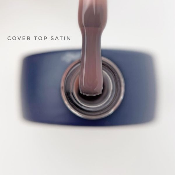 Топ без липкого шару TOUCH Cover Top Satin нюдовий рожевий, 13 мл TCT10 фото