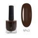 Краска-лак для стемпинга DARK Stamping Polish №43 коричневый STICKY, 10 мл DS4310 фото 1