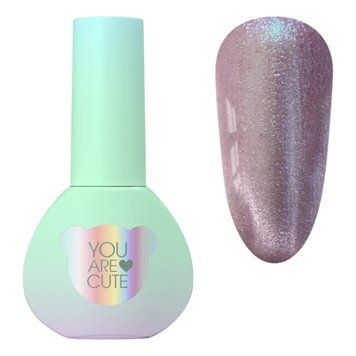 Гель-лак котяче око YOU ARE CUTE Color 114 рожевий світловідбиваючий, 5 мл YAC114 фото