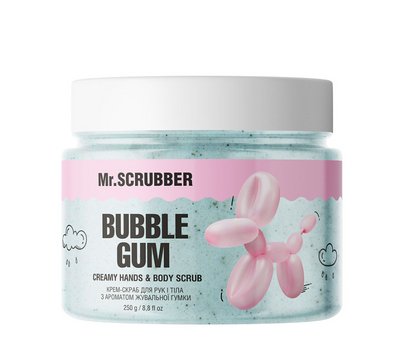 Крем-скраб для рук і тіла з ароматом жувальної гумки Bubble Gum Mr.SCRUBBER 250 г KOSMR16 фото