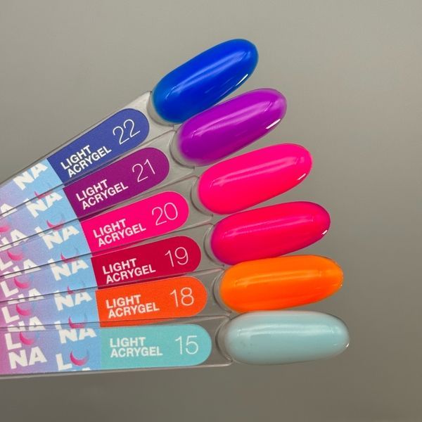 Набор жидких гелей LUNA Moon Light Acrygel, 13 мл NBLM22 фото