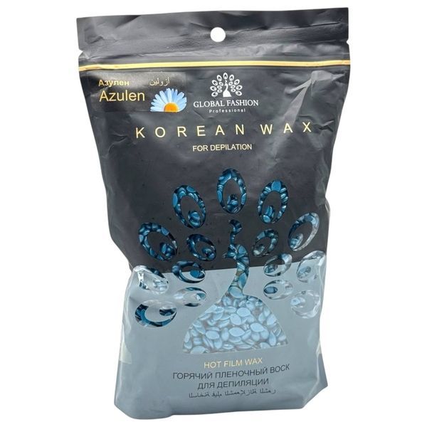 Віск для депіляції в гранулах GLOBAL FASHION Korean Wax в асортименті, 500 г GFKW500 фото