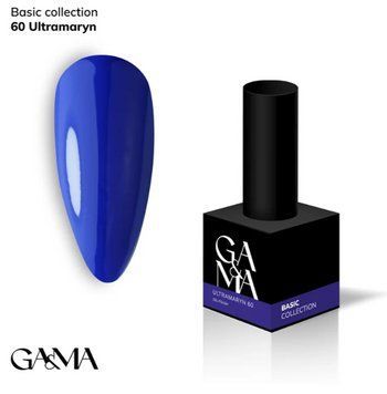 Гель-лак GA&MA Базова колекція 060 ультрамарин, 10 мл GAMA60 фото