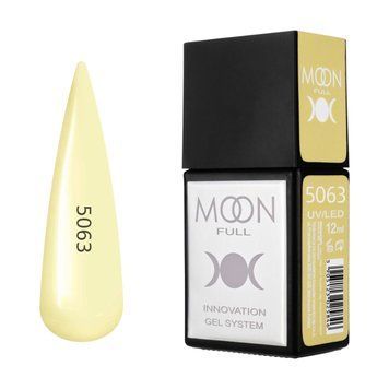 Гель-лак MOON FULL Amazing Color Gel polish №5063 слонова кістка, 12 мл AMFC5063 фото