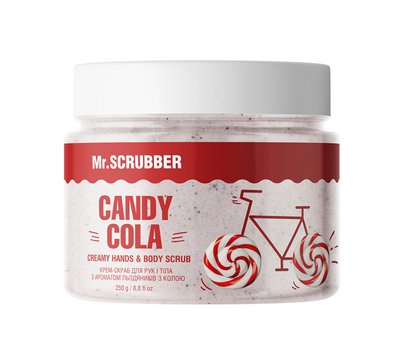 Крем-скраб для рук і тіла з ароматом льодяників з колою Candy Cola Mr.SCRUBBER KOSMR17 фото