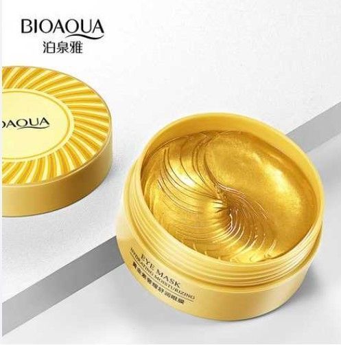 Гидрогелевые патчи с частицами золота BIOAQUA Hydrating Moisturizing Eye Mask, 60 шт KOS34 фото