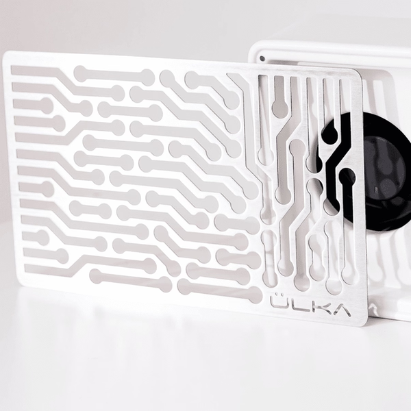 Переносная вытяжка для маникюра и педикюра ULKA Nano настольная с фильтром, 58 ВТ V33 фото