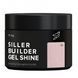Камуфлюючий гель Siller Builder Gel SHINE персиковий світловідбиваючий, відтінок 04, 15 мл GSILS04 фото 1