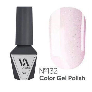 Гель-лак Valeri Color №132 нежно-розовый с блестками, 6 мл GVA132 фото