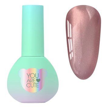 Гель лак кошачий глаз YOU ARE CUTE Color Seoul Cat Eye №2, персико-бежевый, 5 мл YACCE02 фото