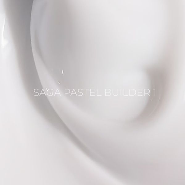 Гель для нарощування SAGA Professional Builder Gel Pastel Color 01 білий, 15 мл SGBP01 фото