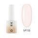 Гель-лак Dark Gel Polish №118 молочно-рожевий, 6 мл DGP11806 фото 1