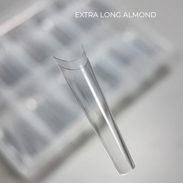 Гелевые типсы для наращивания TOUCH Extra Long Almond, 240 шт GTTH06 фото