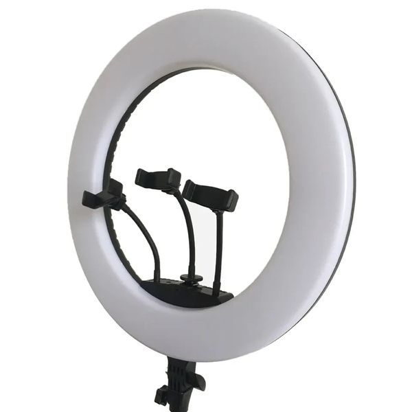 Кільцева LED лампа 51 см 65 ВТ + штатив 2.1 м Оригінал R-21 LED LED19 фото
