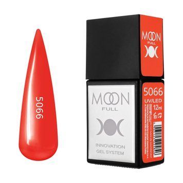 Гель-лак MOON FULL Amazing Color Gel polish №5066 червоний, 12 мл AMFC5066 фото
