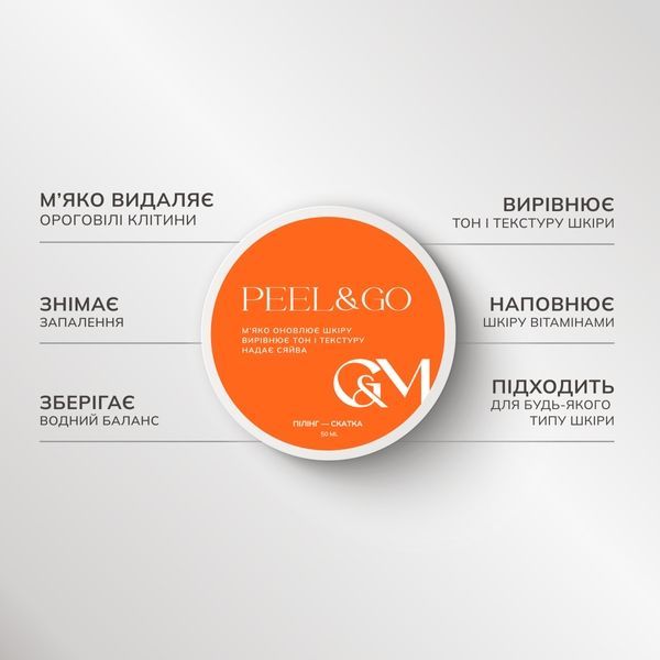 Пілінг-скатка GA&MA Peeling Peel&Go з ароматом "вишневий лікер", 50 мл GMPeel50 фото