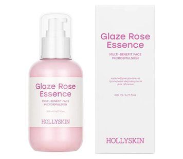Мультифункціональна мікроемульсія для обличчя HOLLYSKIN Glaze Rose Essence, 200 мл KOSHS010 фото