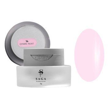 Гель-фарба для омбре SAGA Professional Ombre Paint №14, ніжно-рожева, 5 г OmP-14 фото