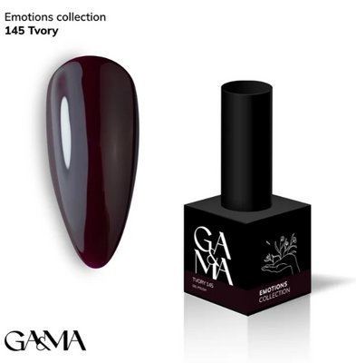 Гель-лак GA&MA Emotions collection (Колекція Емоції) 145 твори, 10 мл GAMA145 фото