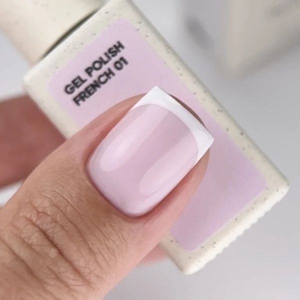 Гель-лак NAILS OF THE DAY French 01 рожево-нюдовий, 10 мл NDEF01 фото