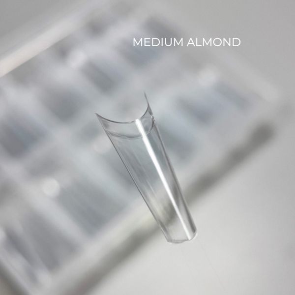 Гелевые типсы для наращивания TOUCH Medium Almond, 240 шт GTTH08 фото