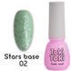 Камуфлююча база Toki-Toki Stars Base 002, світло-зелена з поталлю, 5 мл